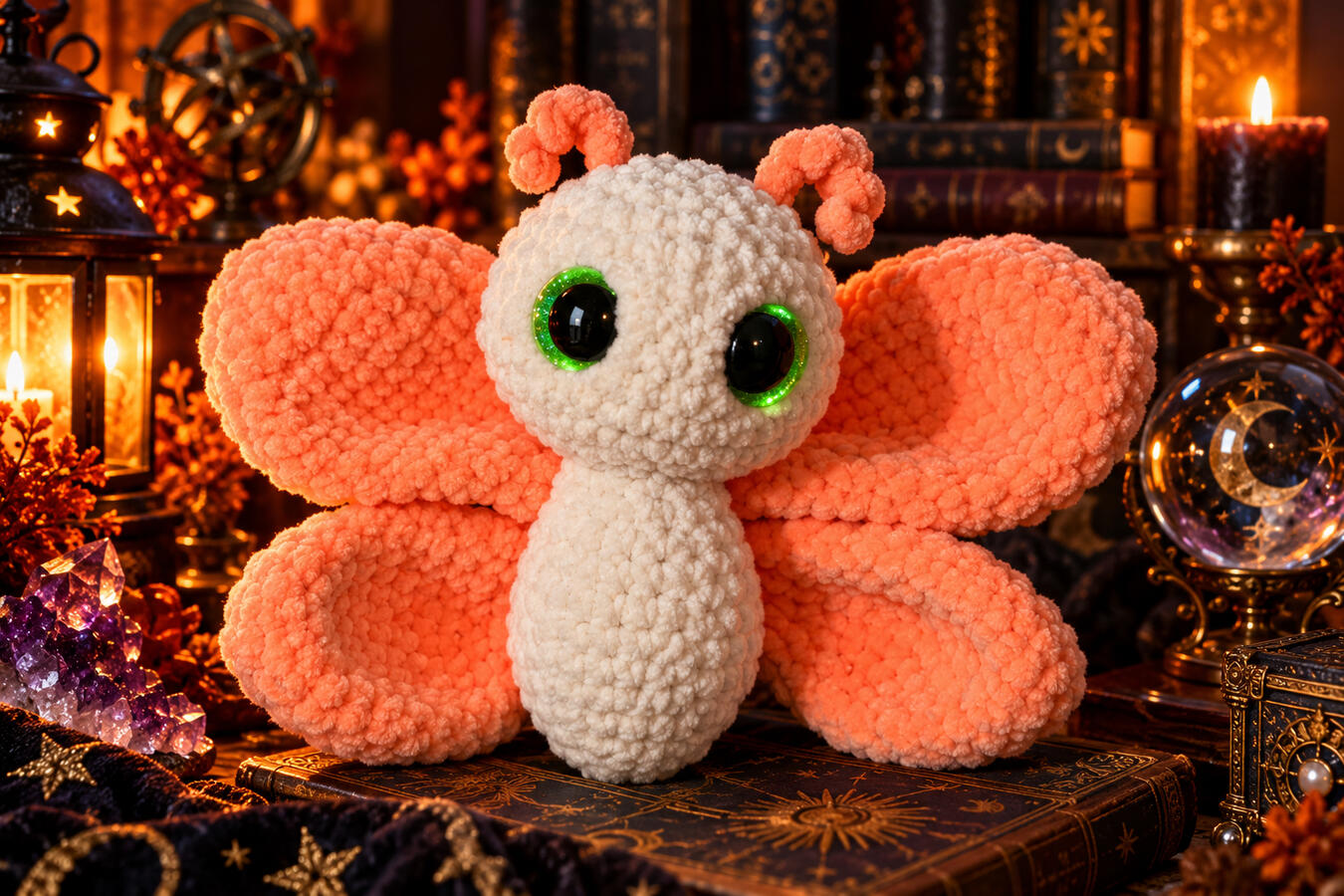 Madame Aurelia — Keeper of curious secrets, collector of moonlight, and a little too enchanting to be entirely innocent. Her eyes hold a magic all their own.